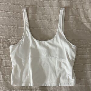Aritzia White Athletic Tank